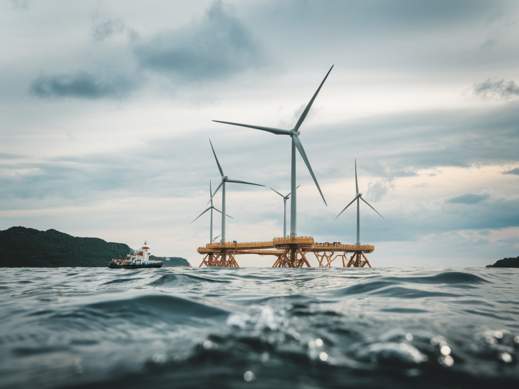 Comment financer un parc d'éoliennes flottantes sans subventions publiques : modèles privés, green bonds et risques cachés?